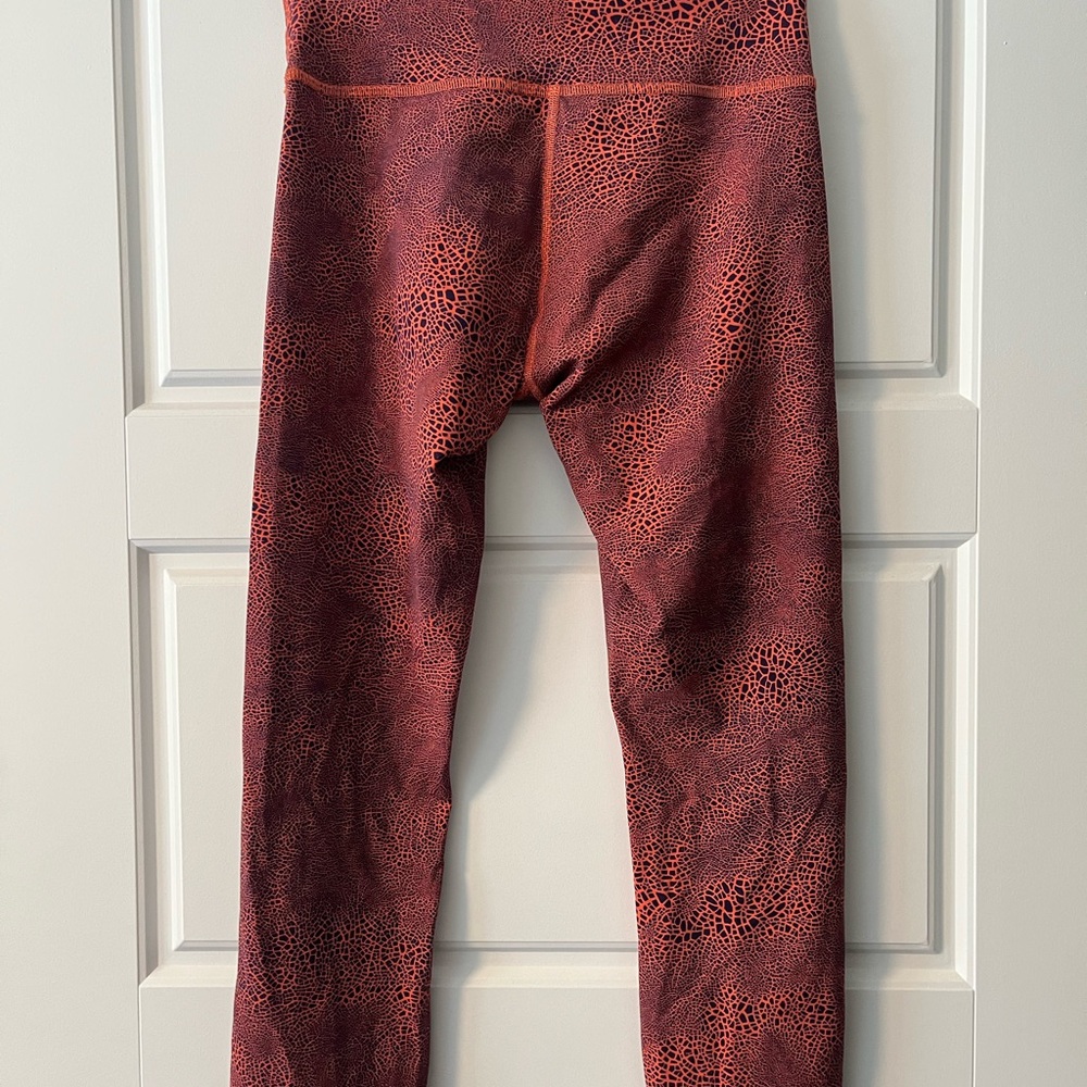 lululemon athletica Rust Red Patterned Leggings - image 2